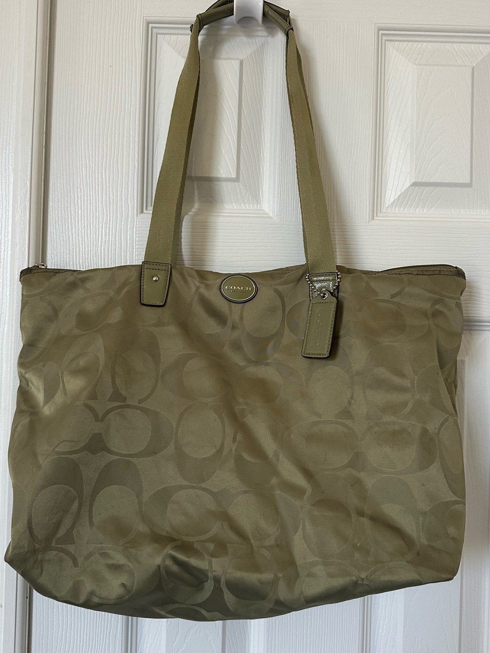 Coach Getaway Signature Nylon Packable Tote Bag